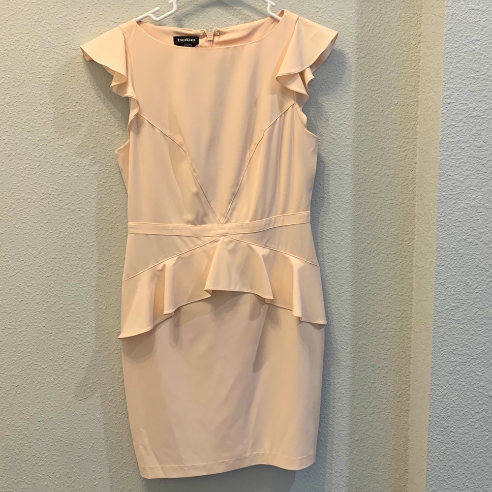 Ruffle peplum dress